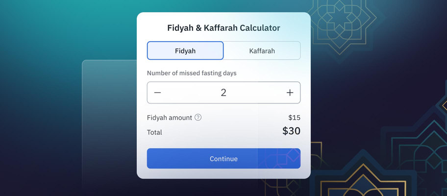 Fidiyah & Kaffarah Calculator interface